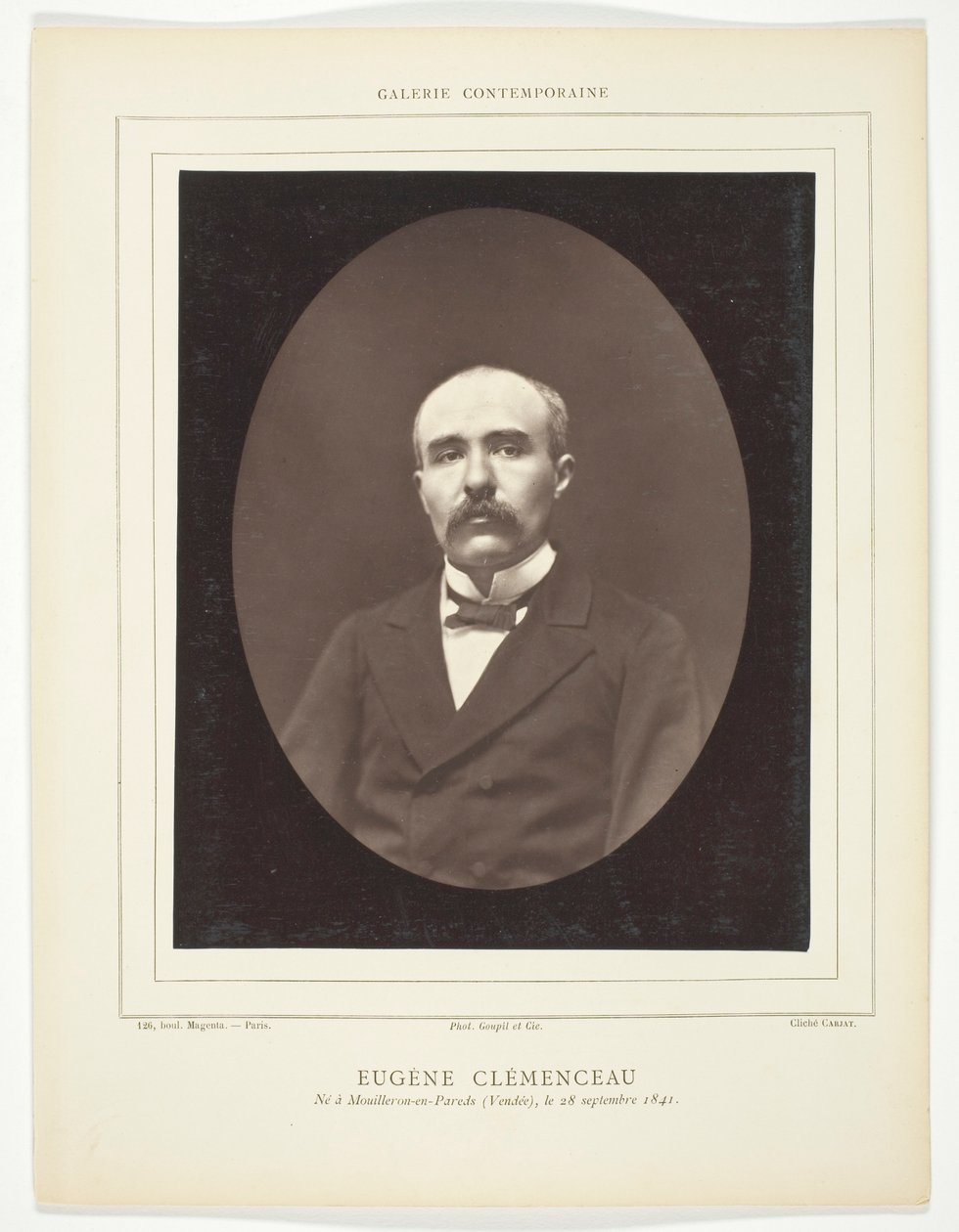 Eugène Clémenceau de Etienne Carjat