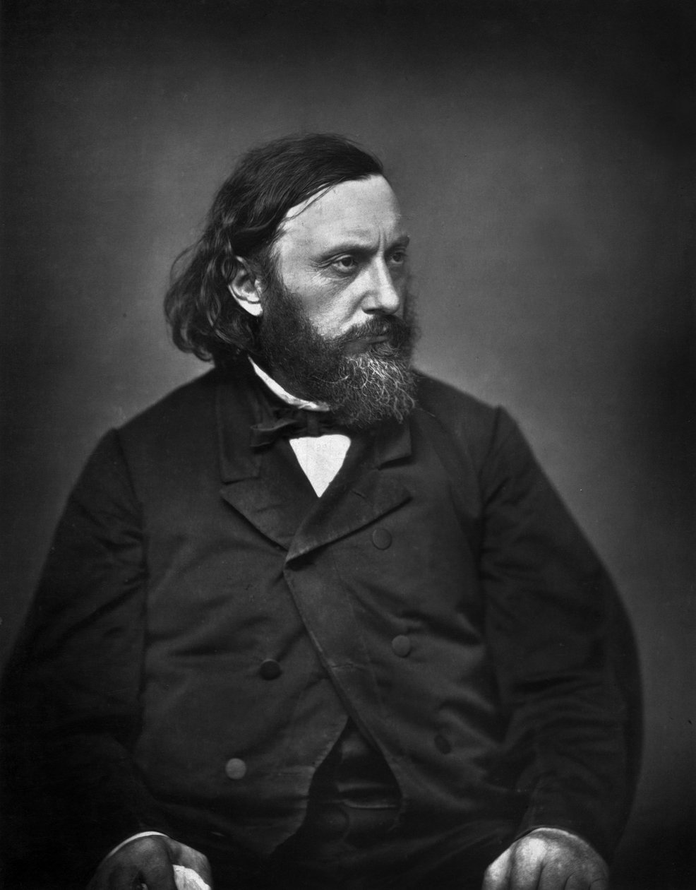 Pierre Dupont (1821-1870) poeta francés, foto de Carjat de Etienne Carjat