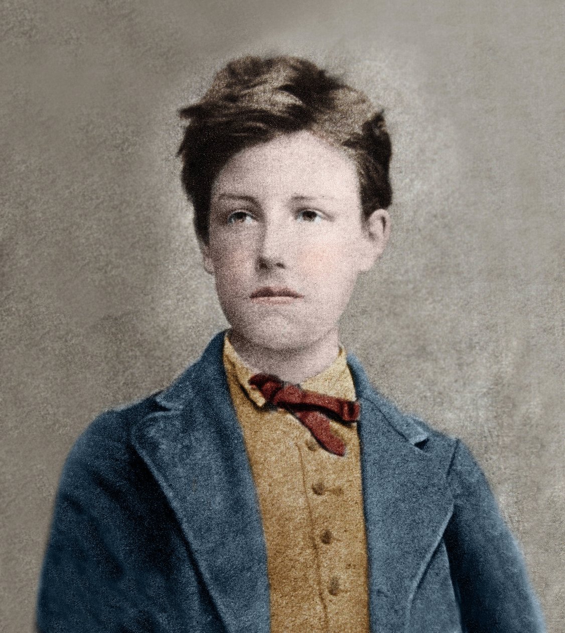 Retrato de Arthur Rimbaud (1859 - 1891), basado en la foto de Carjat. de Etienne Carjat