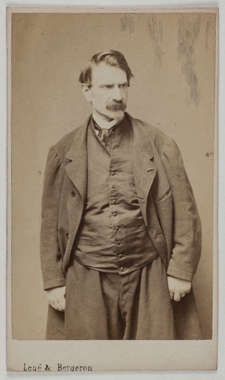 Retrato de François Delsarte, c.1870-90 (impresión a la albúmina) de Etienne Carjat