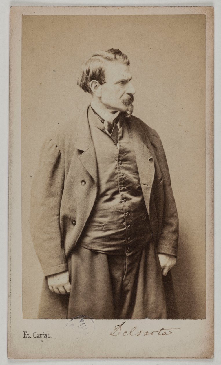 Retrato de François Delsarte, c.1870-90 (impresión a la albúmina) de Etienne Carjat