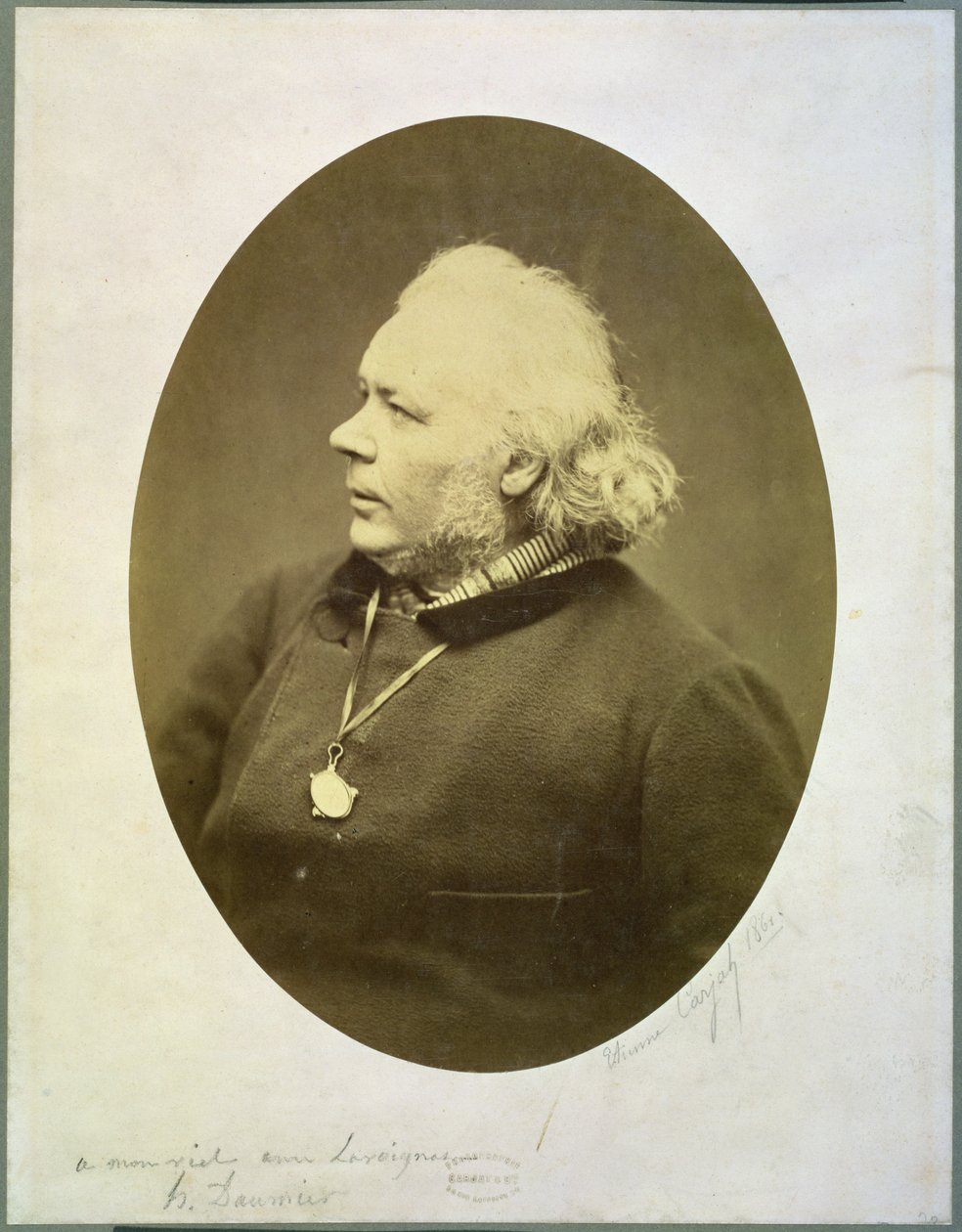 Retrato de Honoré Daumier (1808-79) 1861 de Etienne Carjat