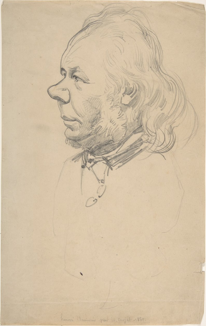 Retrato de Honoré Daumier de Etienne Carjat