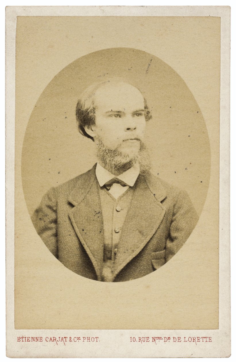 Retrato del poeta Paul Verlaine 1844-1896, c. 1870 de Etienne Carjat