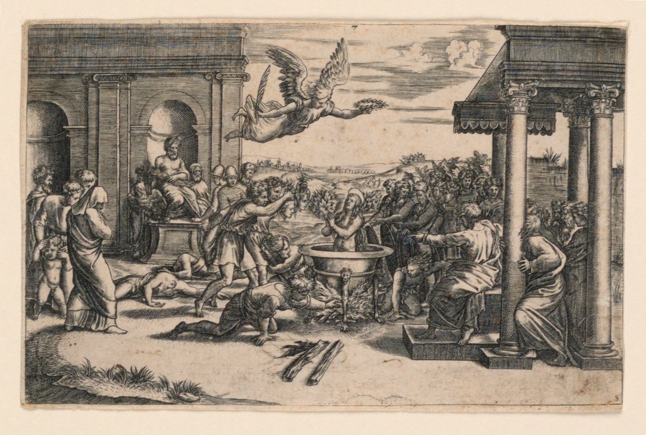 Martirio de Santa Cecilia de Etienne Delaune