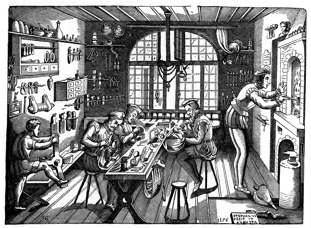 El estudio de Etienne Delaune, 1576, 1870 de Etienne Delaune