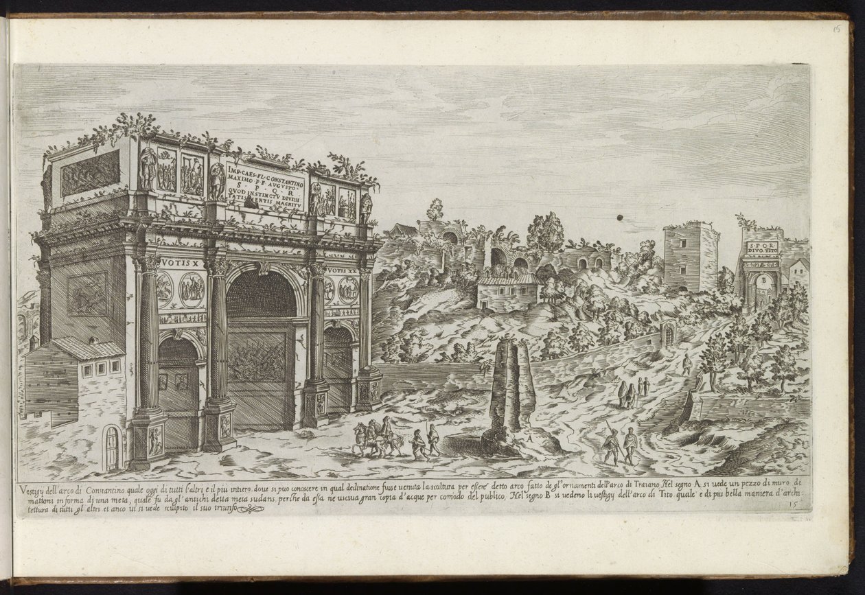 Arco de Constantino en Roma Edificios antiguos (título de la serie) I vestigi dell