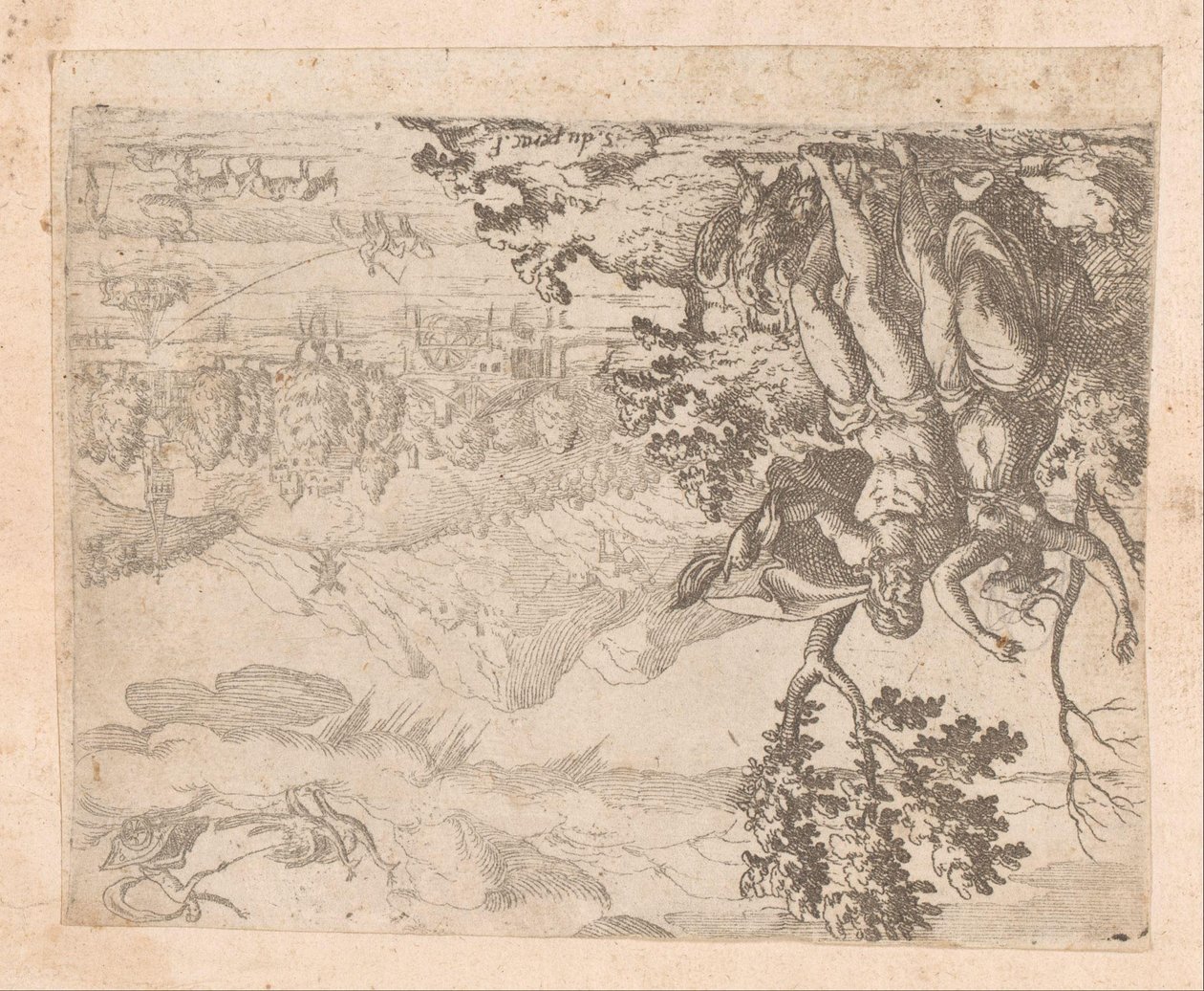 Paisaje con Mercurio matando a Argus de Etienne Duperac