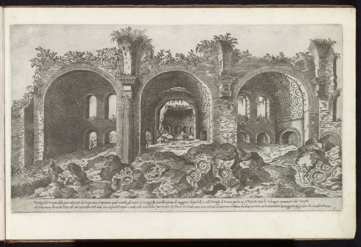 Restos de la basílica de Majencio en Roma Edificios antiguos (título de la serie) I vestigi dell