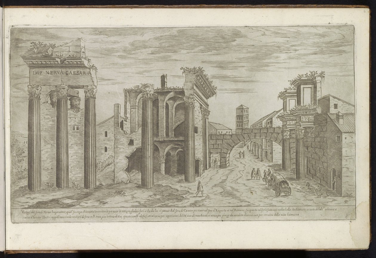 Ruinas del Foro de Nerva Edificios antiguos (título de la serie) I vestigi dell