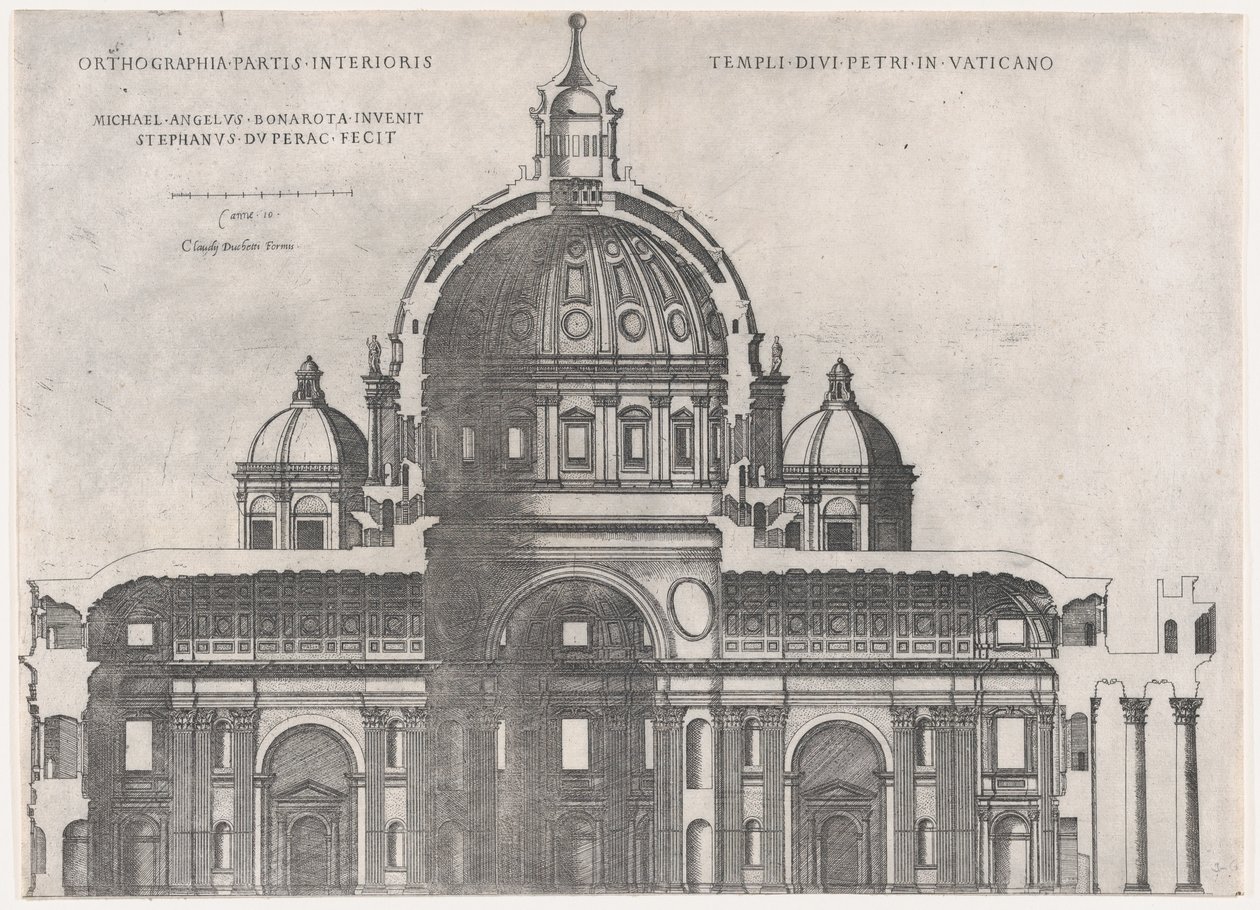Speculum Romanae Magnificentiae: San Pedro, siglo XVI de Etienne Duperac