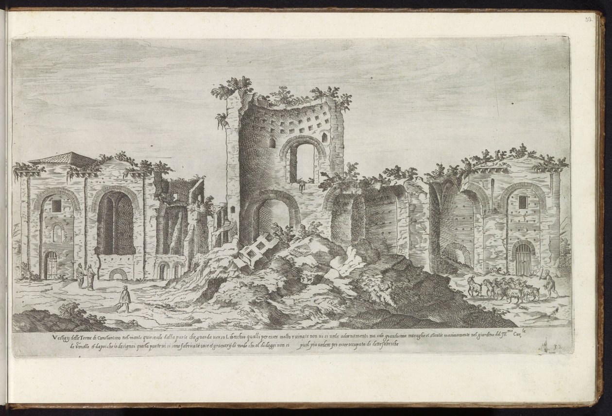 Termas de Constantino en Roma Edificios antiguos (título de la serie) I vestigi dell