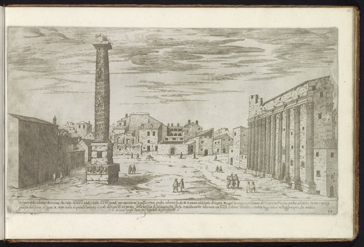 Columna de Antoninus Pius en Roma Edificios antiguos (título de la serie) I vestigi dell