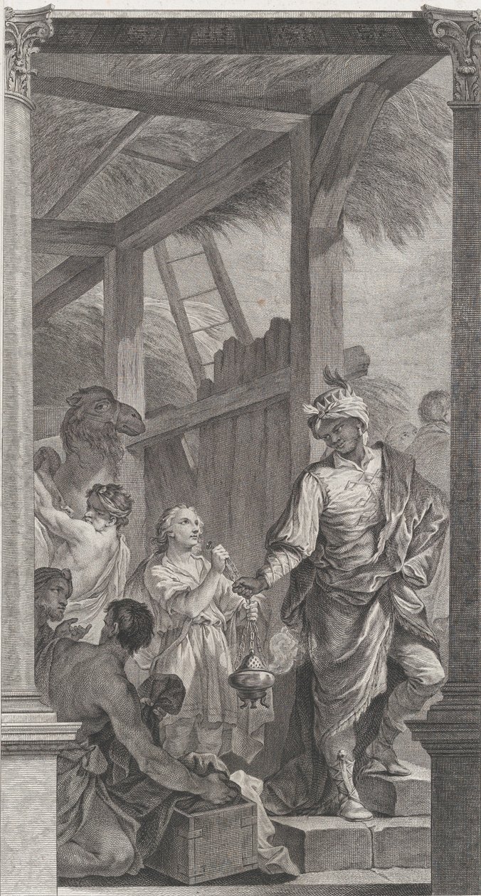 La Capilla de los Enfants-Trouvés en París: El Rey Mago Baltasar y su séquito de Etienne Fessard