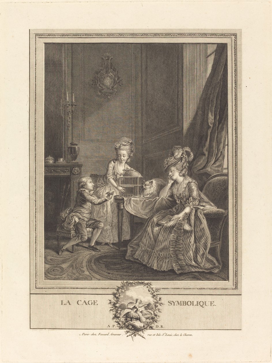 La jaula simbólica de Etienne Fessard after Charles Lepeintre