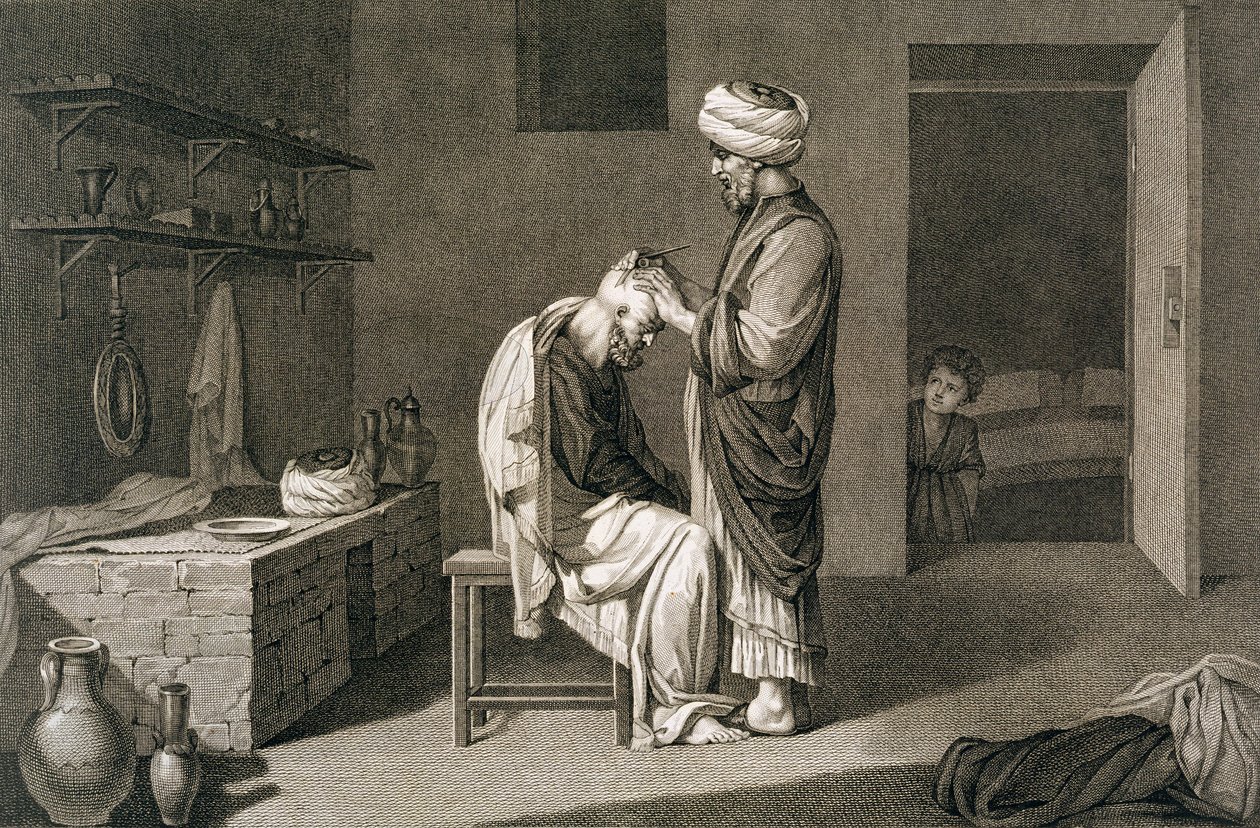 El Barbero, 1822 de Etienne Frederic Lignon