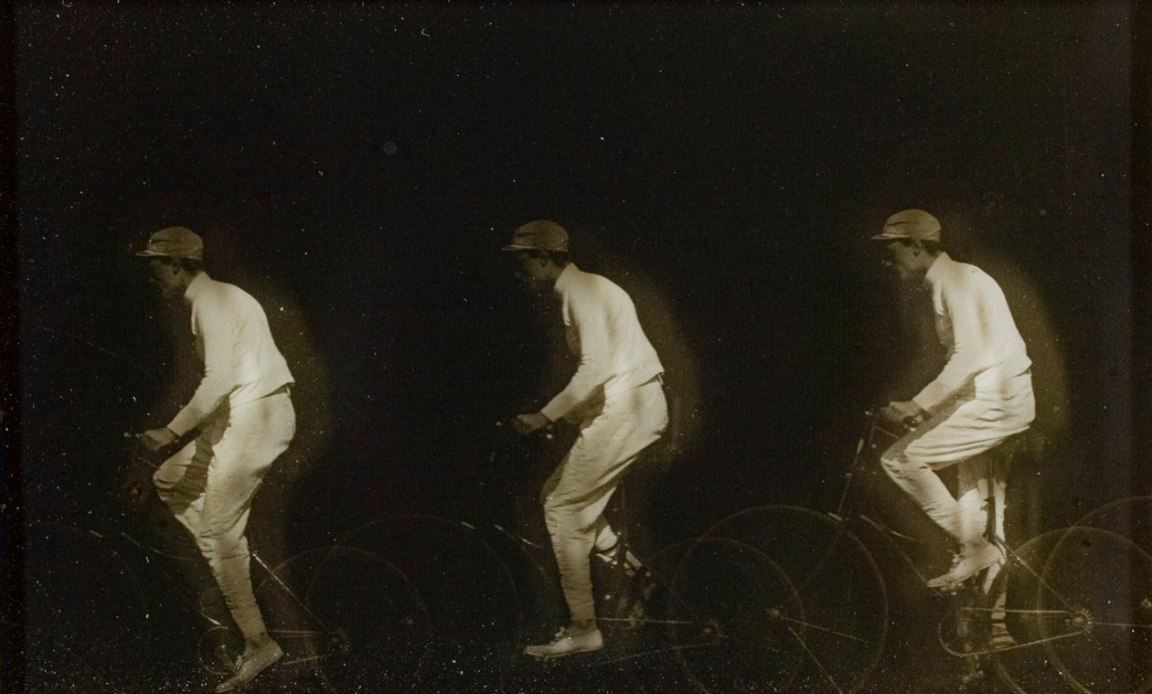 Hombre en bicicleta de Etienne Jules Marey
