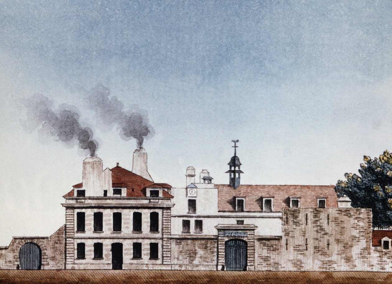 Hospital Necker en 1818 - viñeta grabada por J.E. Thierry, Archivos de Asistencia Pública de Etienne Jules Thierry
