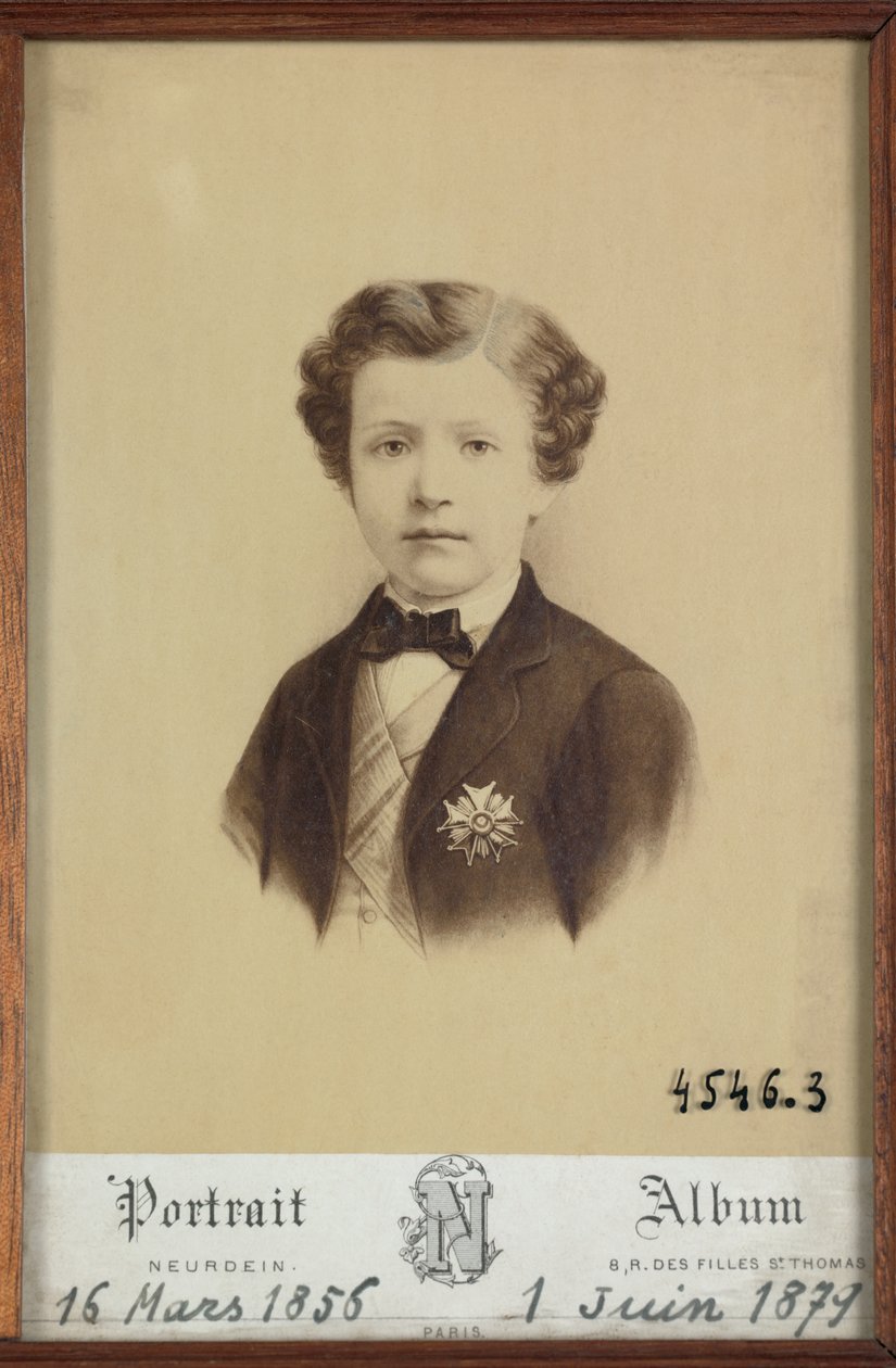 Retrato del Príncipe Imperial de Etienne & Neurdein Louis Antonin (1846 p. 1915) Neurdein