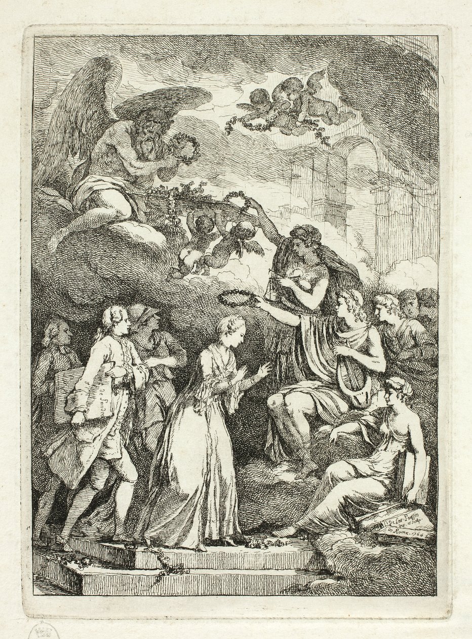 Placa de Nella Venuta de Etienne de Lavallee Poussin