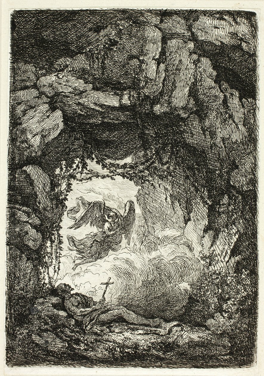 La Muerte de San Jerónimo de Etienne de Lavallee Poussin