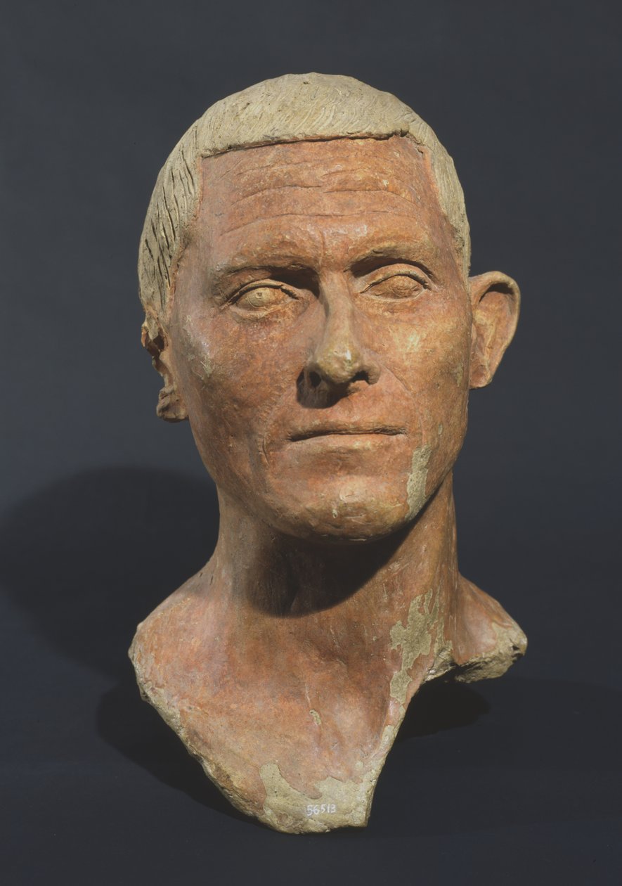 Retrato de un hombre, de Manganello, Caere, Italia de Etruscan