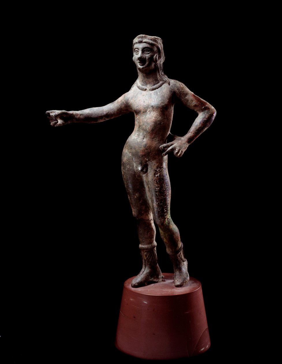 Civilización etrusca: “la deidad del diseño de Culsans” Escultura de bronce, siglo III a.C. de Cortona, Italia Dim 30 cm de Etruscan