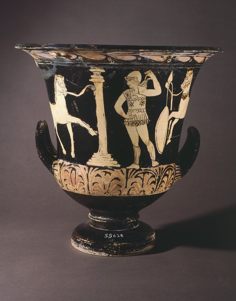 Crátera (gran jarrón) del Pintor de Londres. Cerámica de figuras rojas de Gualdo Tadino (Umbría). Civilización etrusca, siglo IV a.C. de Etruscan