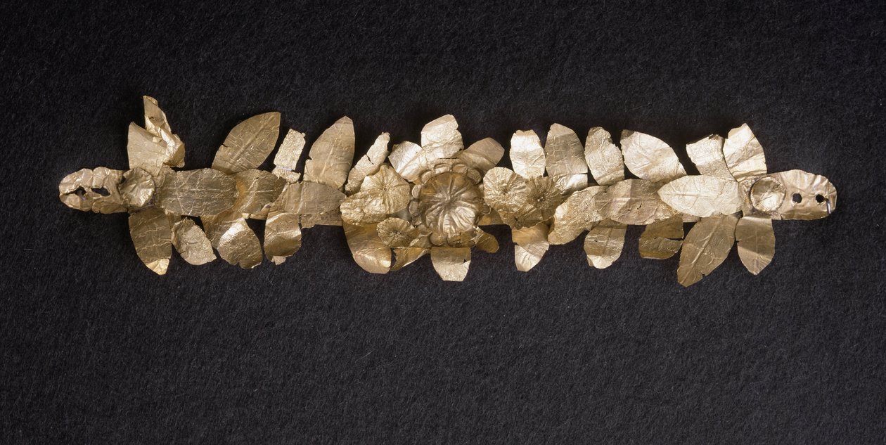Corona dorada, siglo IV a III a.C. de Etruscan Etruscan