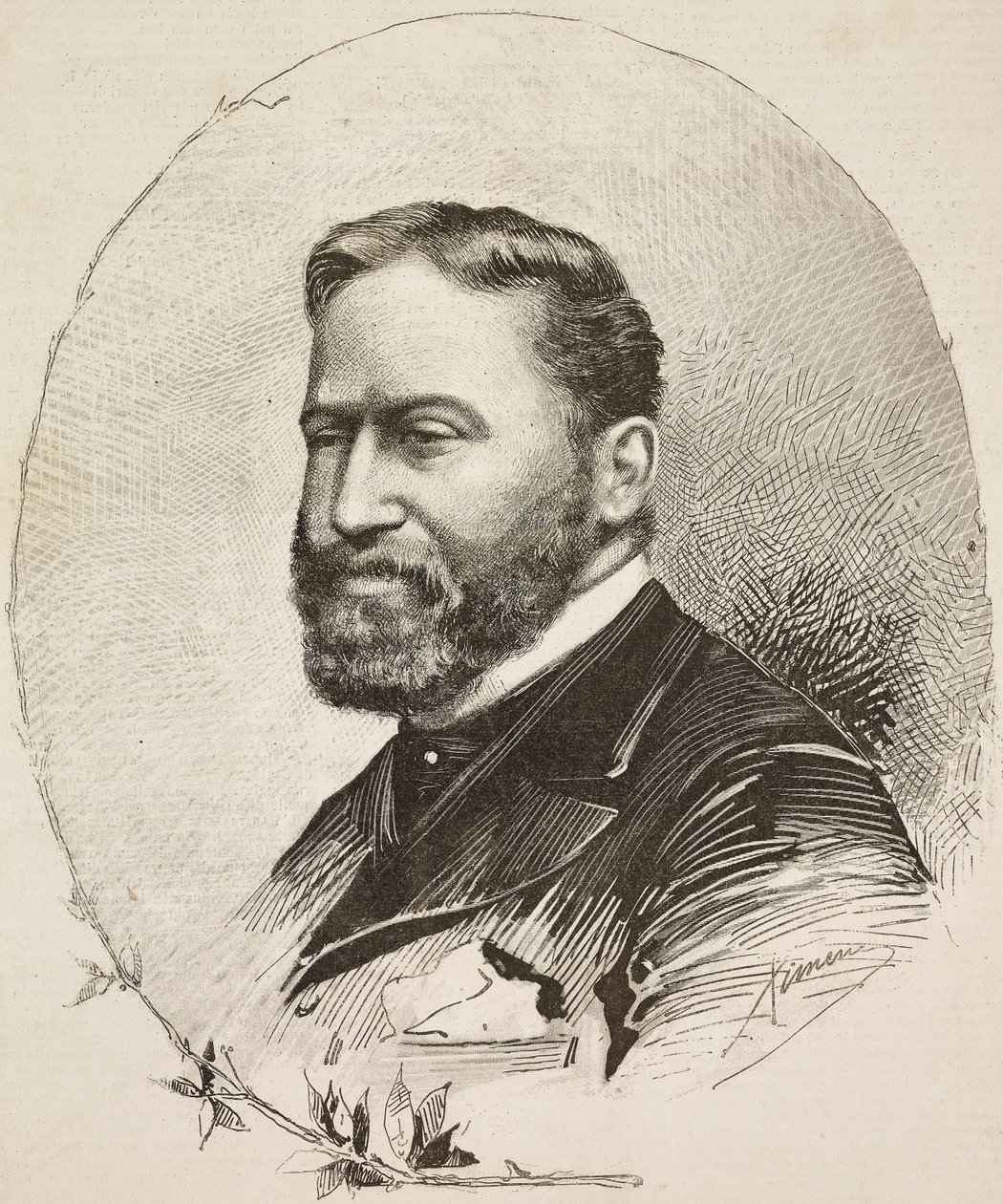 Retrato de Giuseppe De Nittis (1846-1884) de Ettore Ximenes