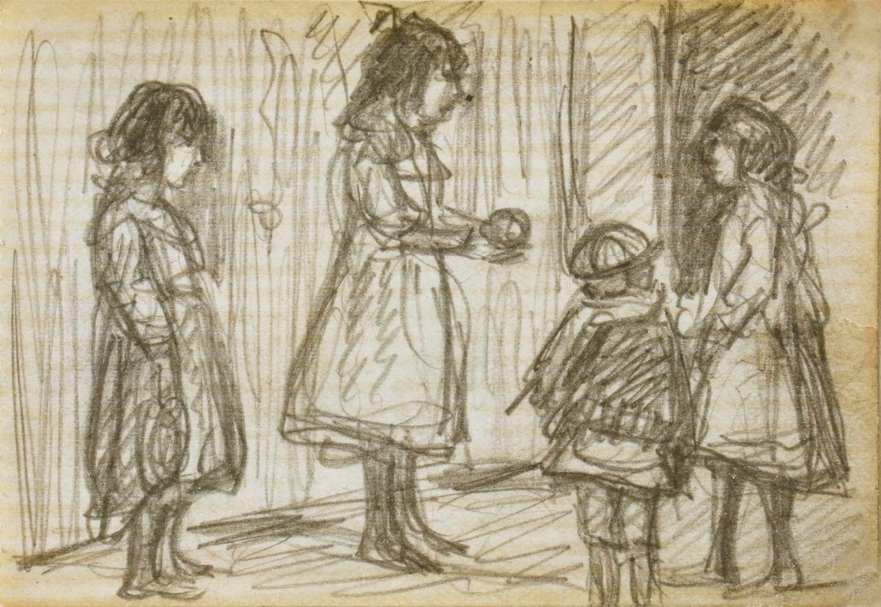 Niños en la calle de Eugeen van Mieghem
