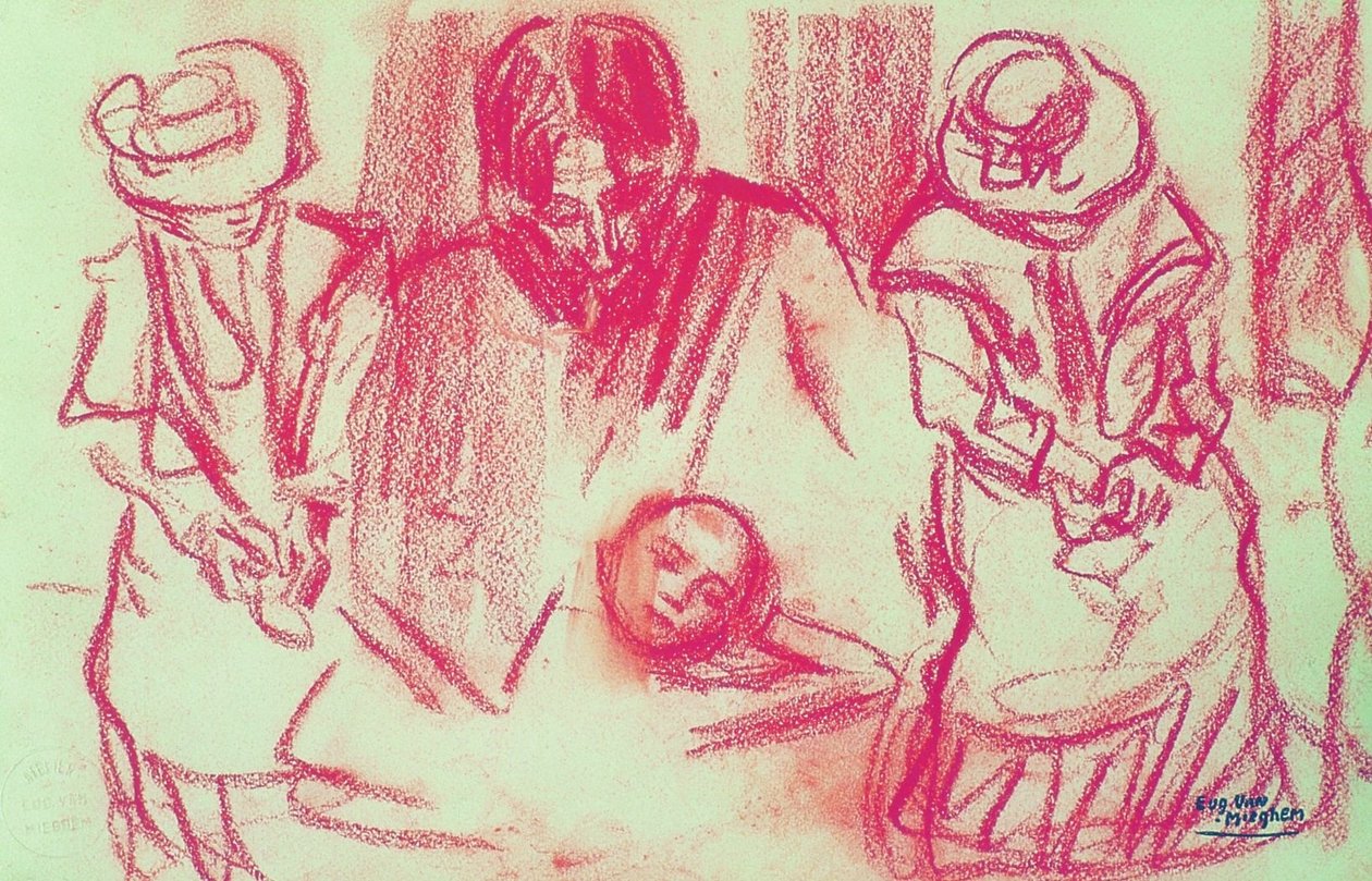 Der Maler Joseph Posenaer und Augustine Pautre de Eugeen van Mieghem
