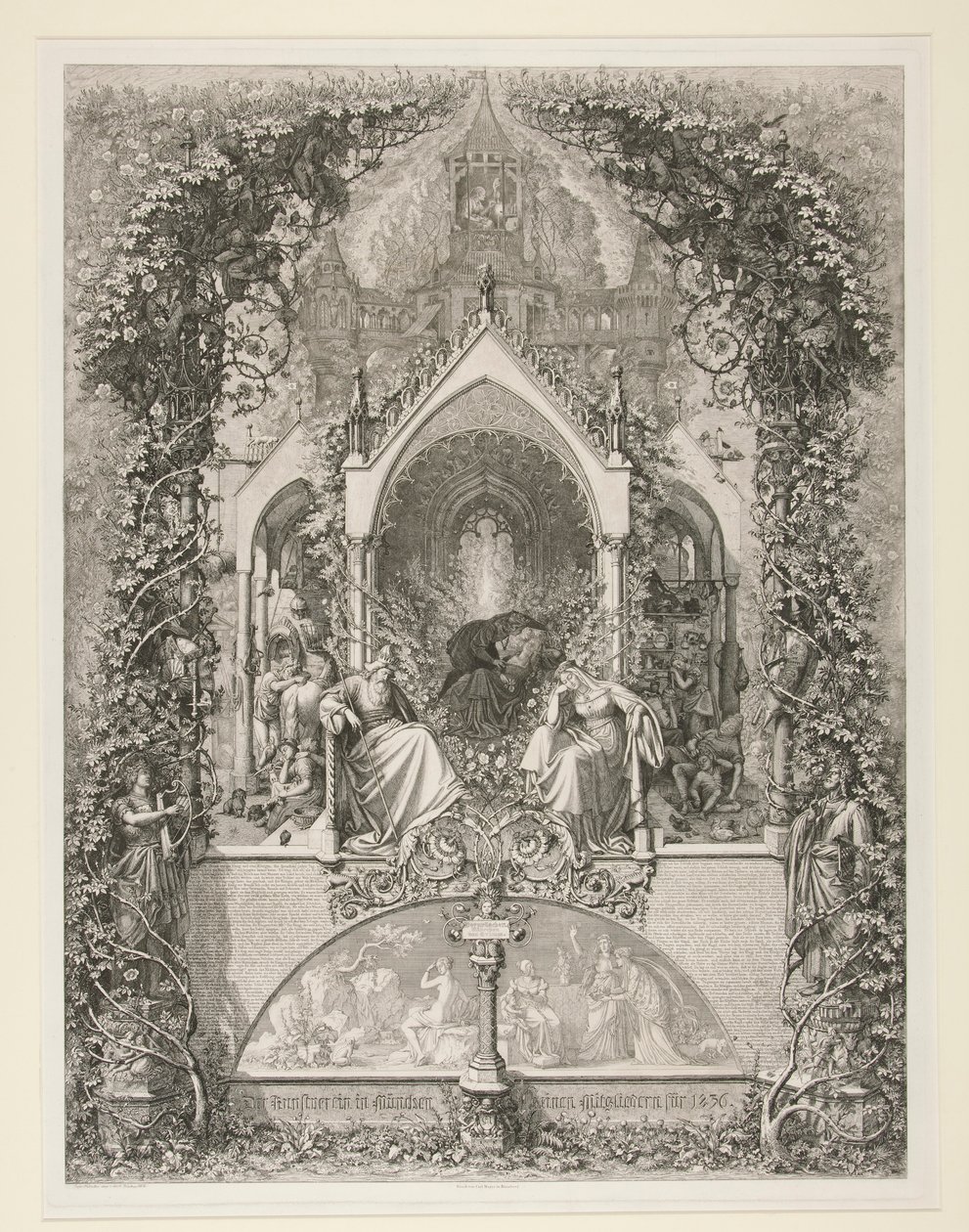 Dornrose. Maehrchen von Grimm. (La bella durmiente. Cuento de hadas de Grimm) de Eugen Napoleon Neureuther