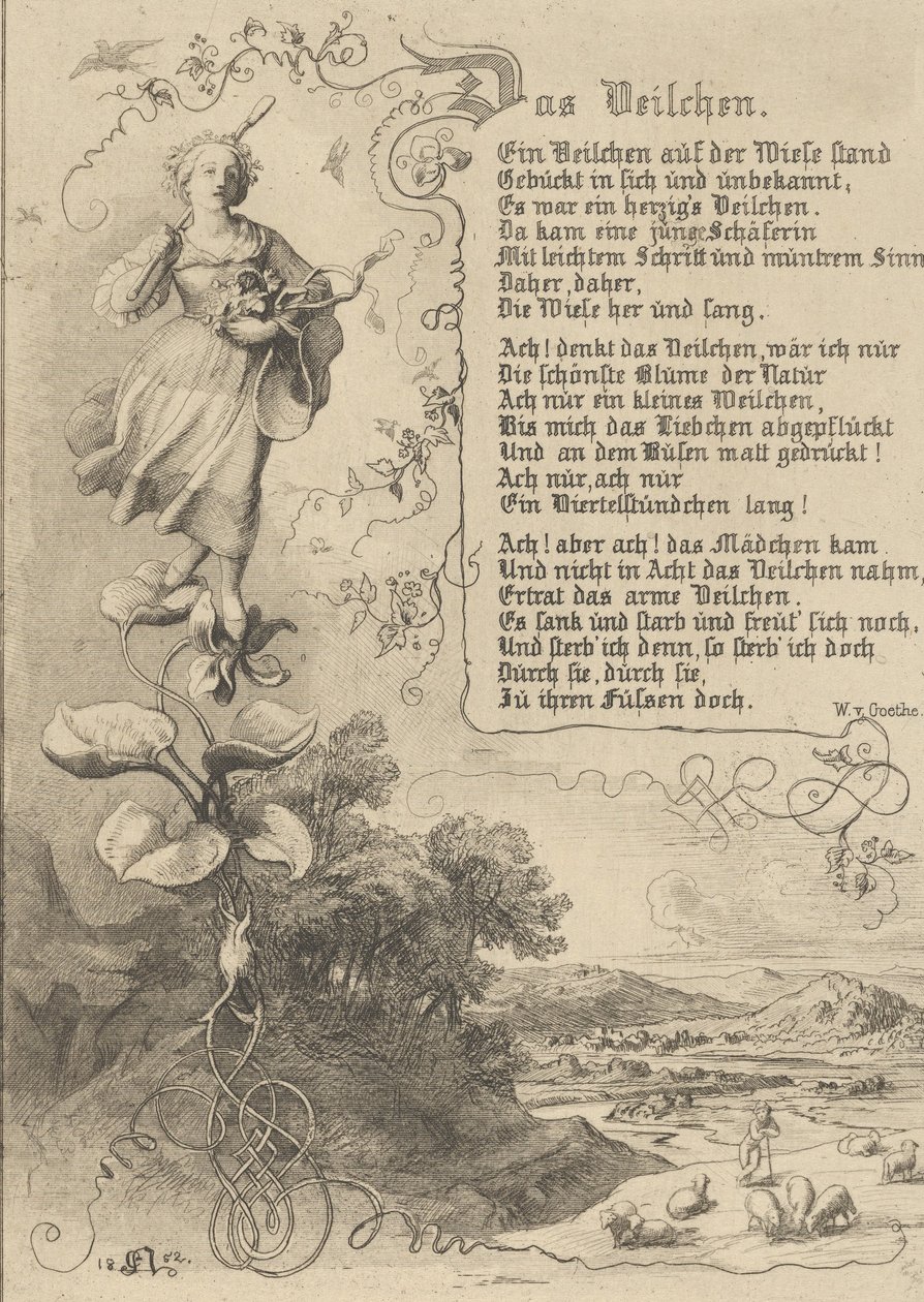 Nenúfar, Viola, Rey de Thule, la venganza de las flores, 1852 de Eugen Napoleon Neureuther