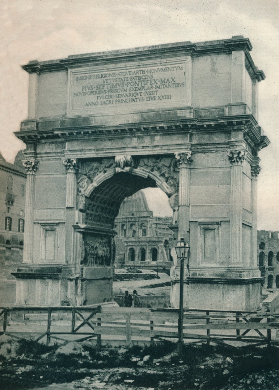 Arco de Tito, Roma, Italia, 1927 de Eugen Poppel