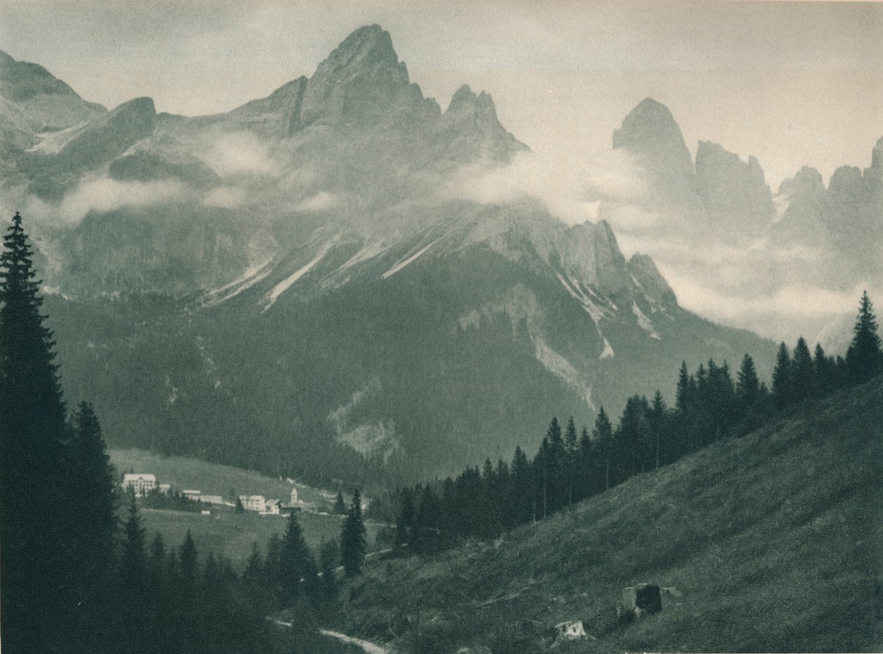 Grupo Pala, San Martino di Castrozza, Dolomitas, Italia, 1927 de Eugen Poppel