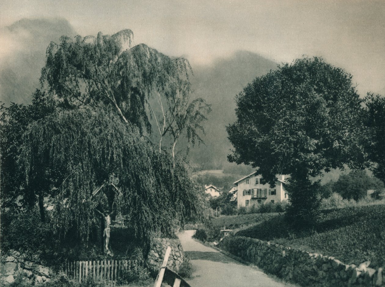 Camino al Castillo de Tirol, Merano, Tirol del Sur, Italia, 1927 de Eugen Poppel