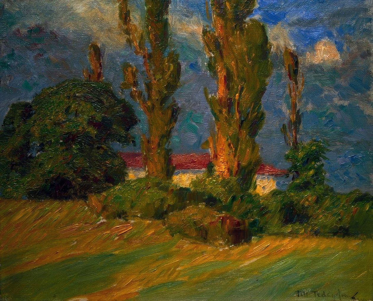 Un último rayo de sol, Boceto de Eugen Prinz von Schweden