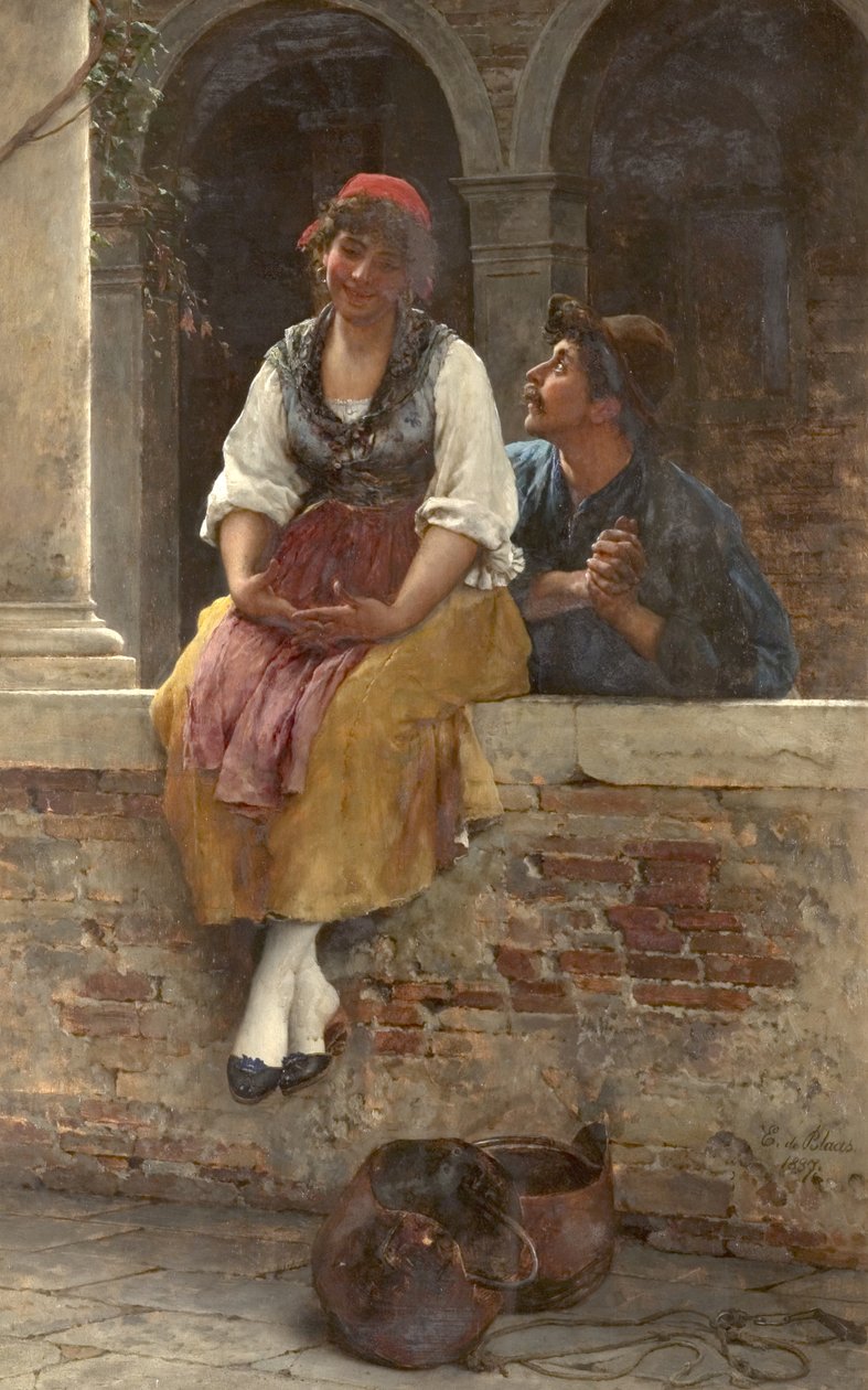 La oferta, 1887 de Eugen von Blaas