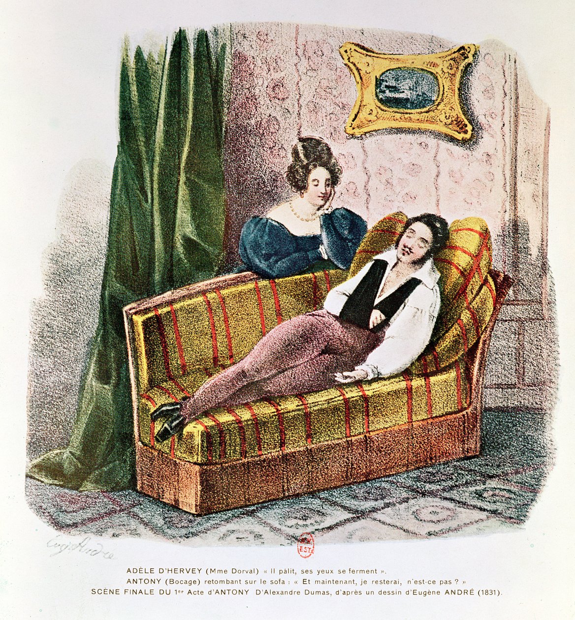Marie Dorval (1798-1849) en el papel de Adele d