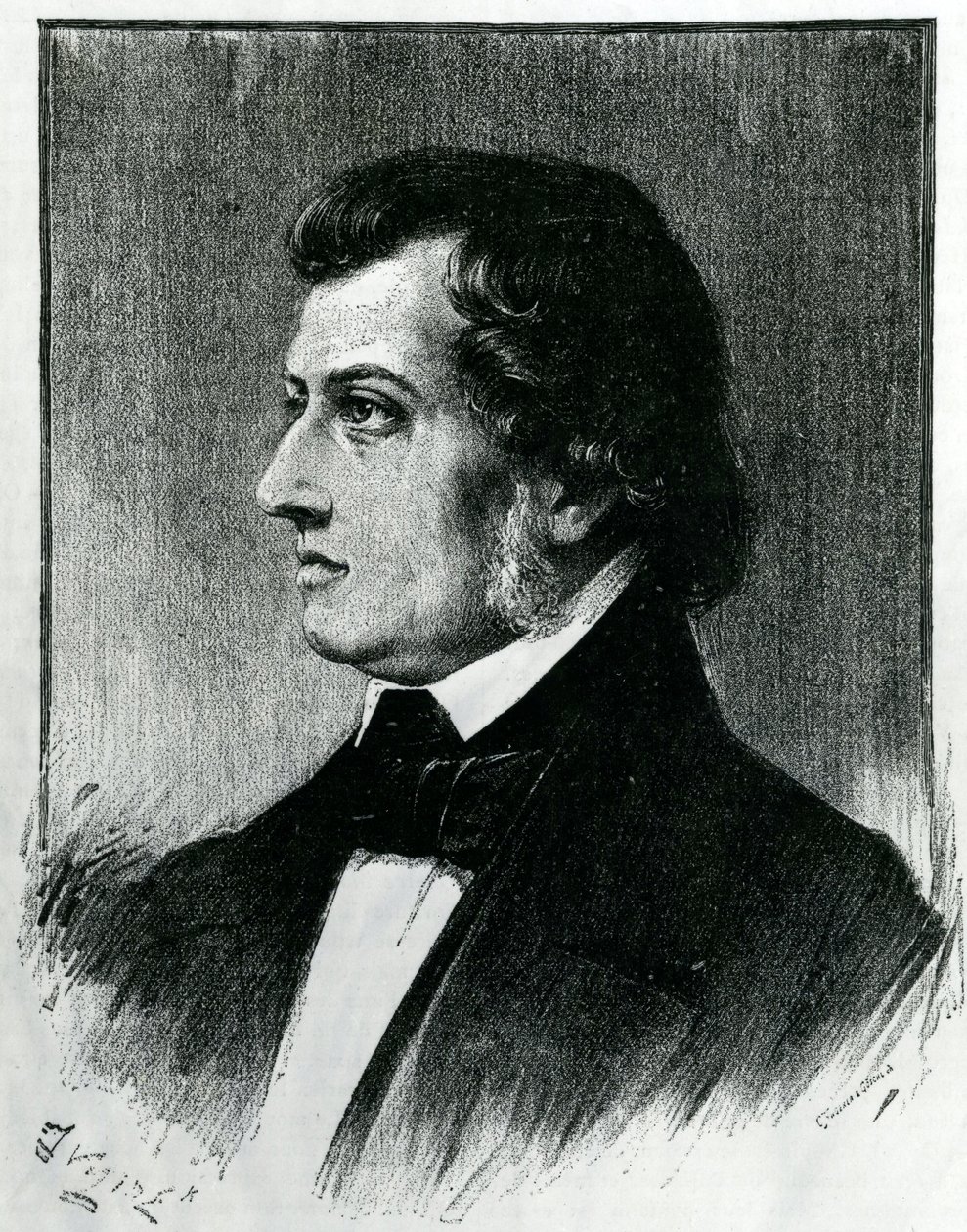 Frédéric Chopin (1810-49) de Ferdinand Victor Eugene Delacroix