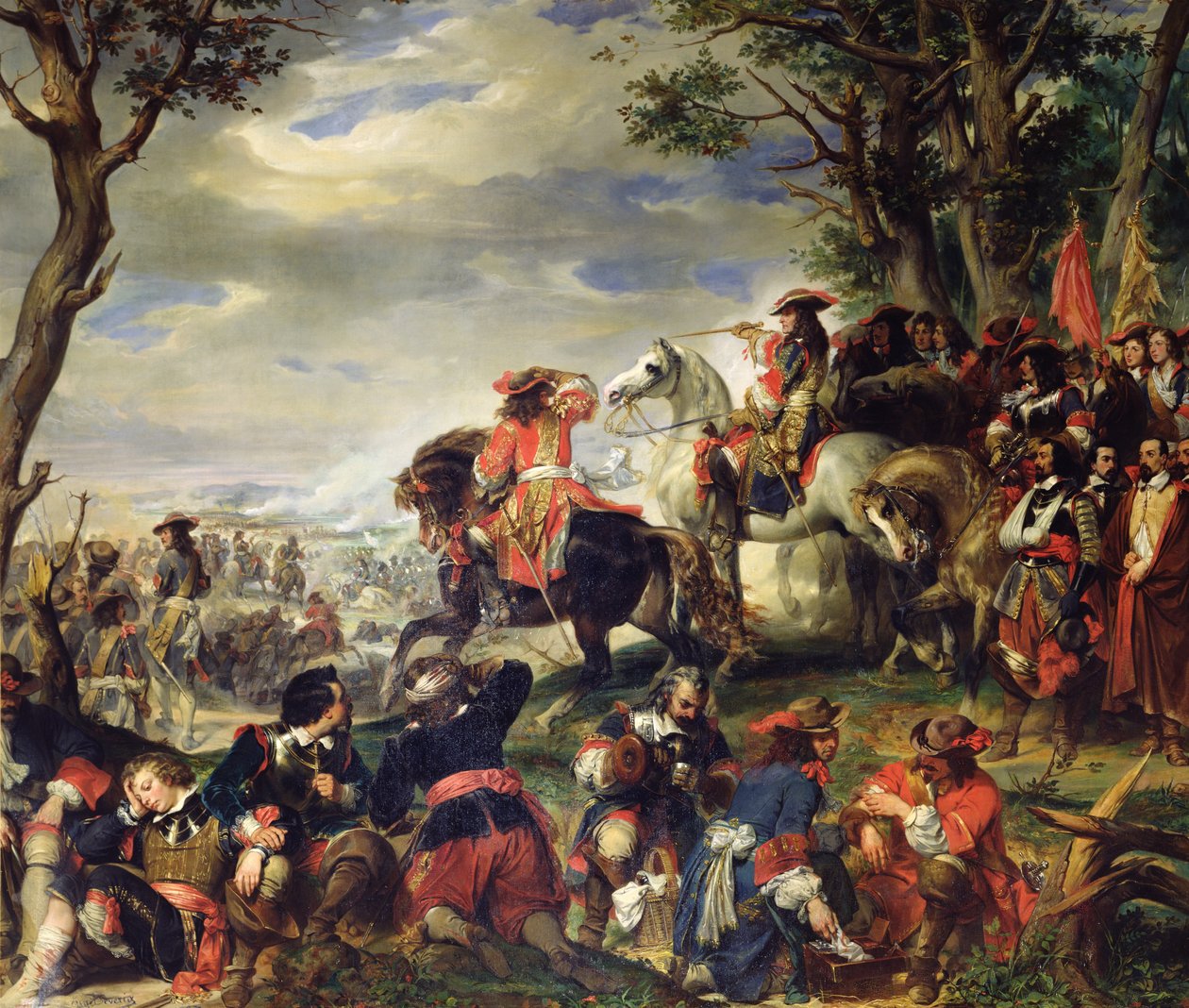 Batalla de Marsella, 4 de octubre de 1693, 1837 de Eugene Deveria