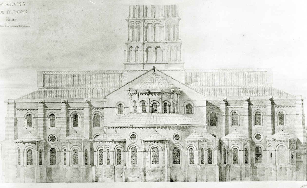 Basílica de San Sernin, Toulouse de Eugene Emmanuel Viollet le Duc