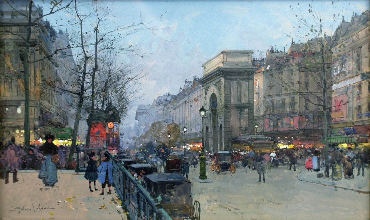 Porte Saint-Martin de Eugene Galien Laloue