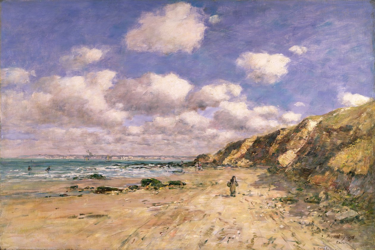 Una playa cerca de Trouville, 1895 de Eugene Louis Boudin