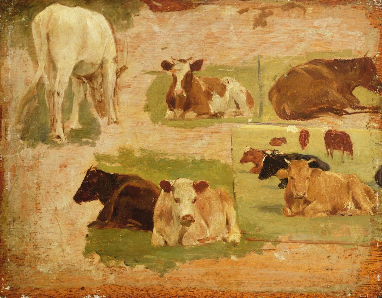 Estudio de Vacas de Eugene Louis Boudin