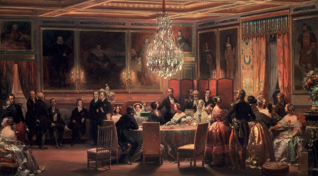 Recepción en honor a la Reina Victoria en el Chateau d