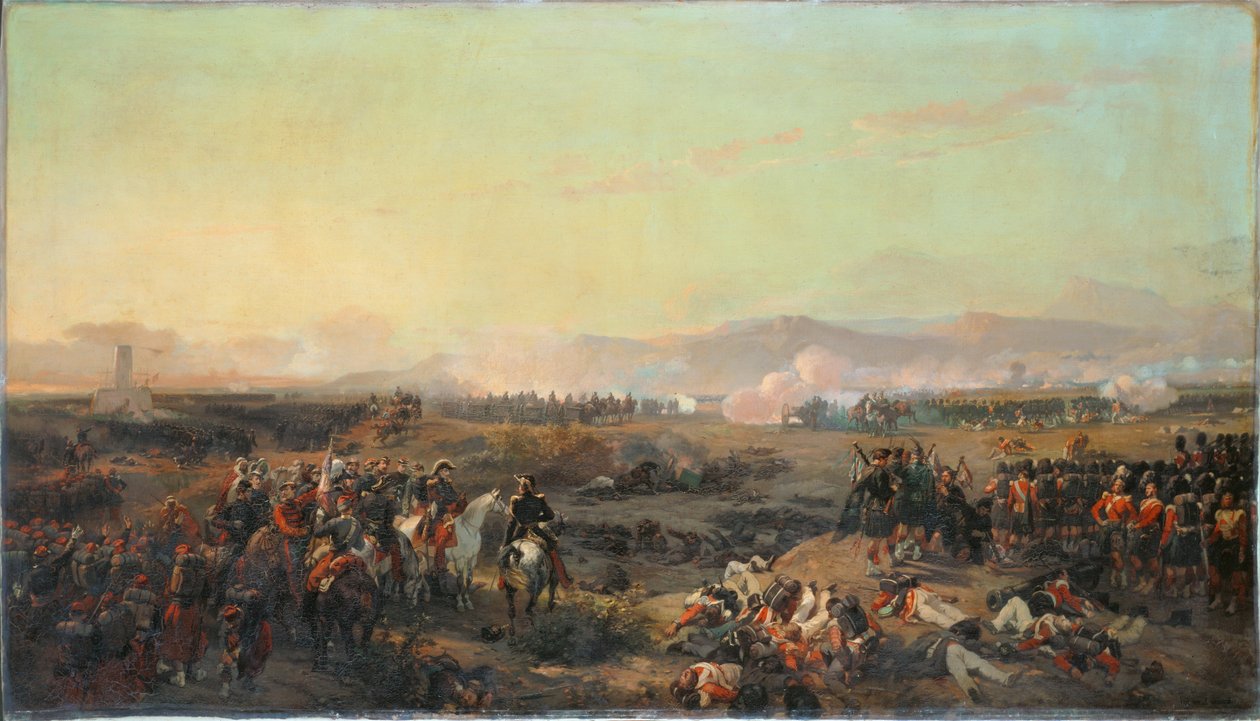 La guerra de Crimea: Batalla del Alma ... (pintura sobre lienzo) de Eugene-Louis Lami