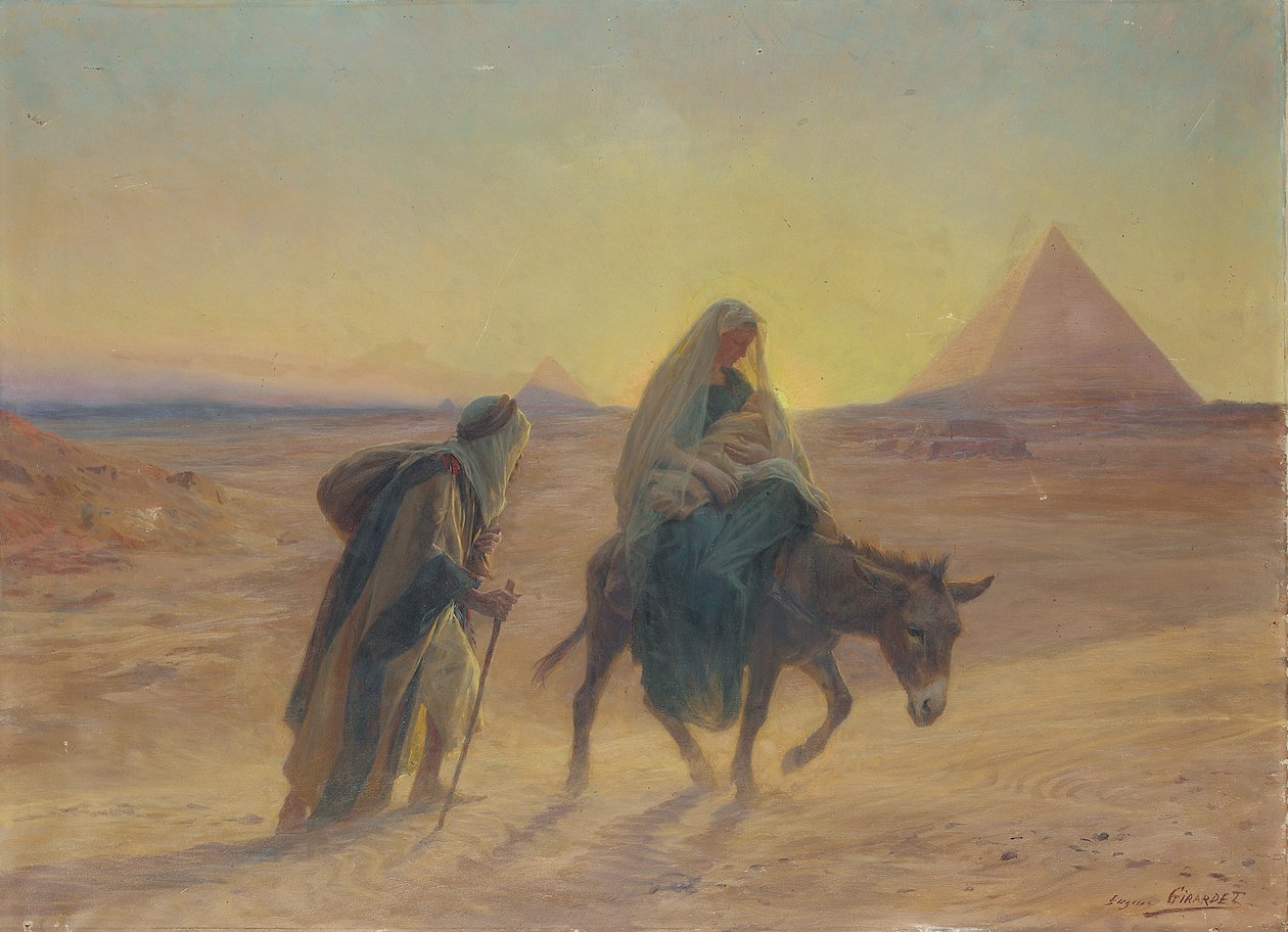 La huida a Egipto de Eugene Alexis Girardet