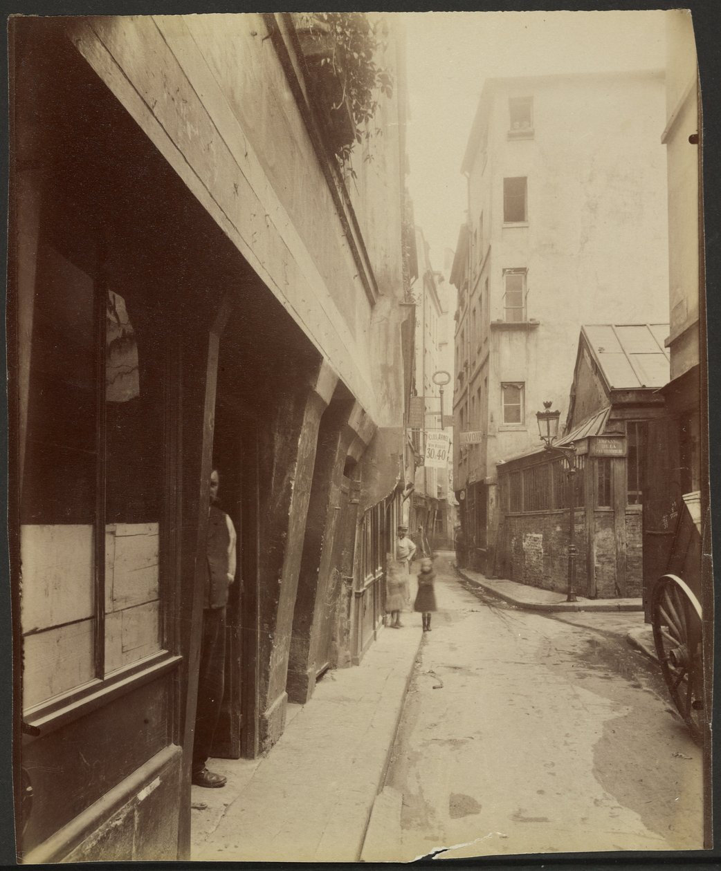 En la esquina de la Rue de Venise, en el 14 (4.º) de Eugène Atget